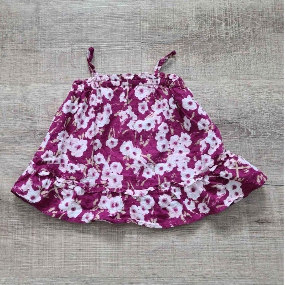 Baby Gap Baby Girl Purple Floral Top